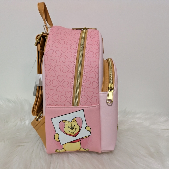 Disney Loungefly Winnie The Pooh & Friends Valentine's Day 2026 Mini Backpack - Picture 6 of 11